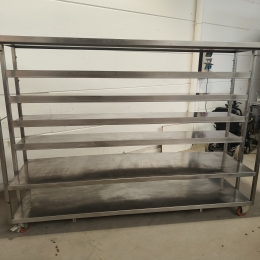 Mobile s/s rack - 267x71x193 cm
